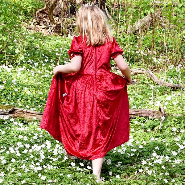 Disfraz Princesa Rojo 6 a 8 Años Den Goda Fen