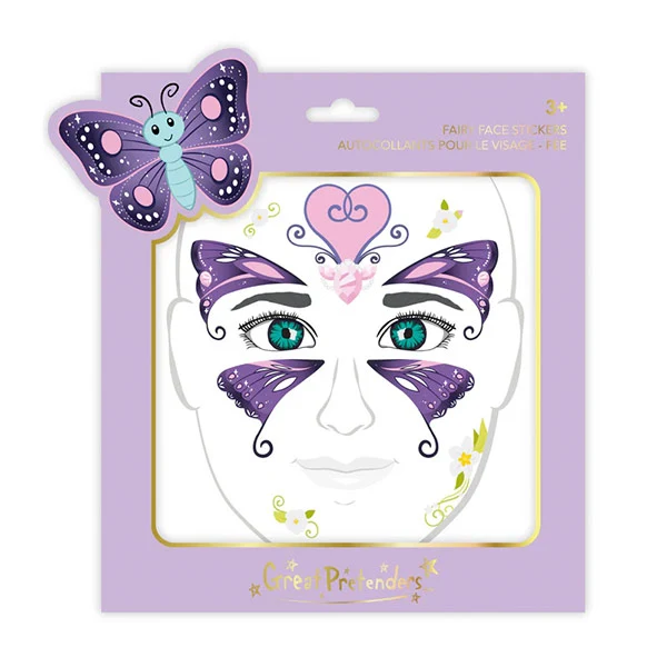 Pegatinas Para La Cara Hada Mariposa Great Pretenders