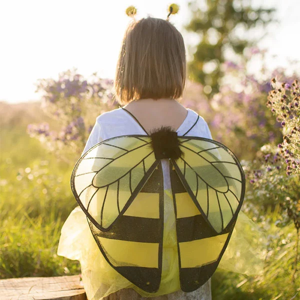 Tutú Abeja Con Alas Y Diadema Talla 4-6 Años Great Pretenders