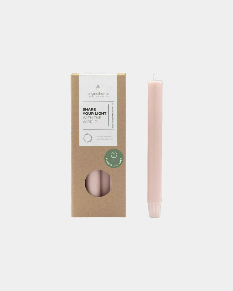 Set de velas naturales cera palmiste para personalizar