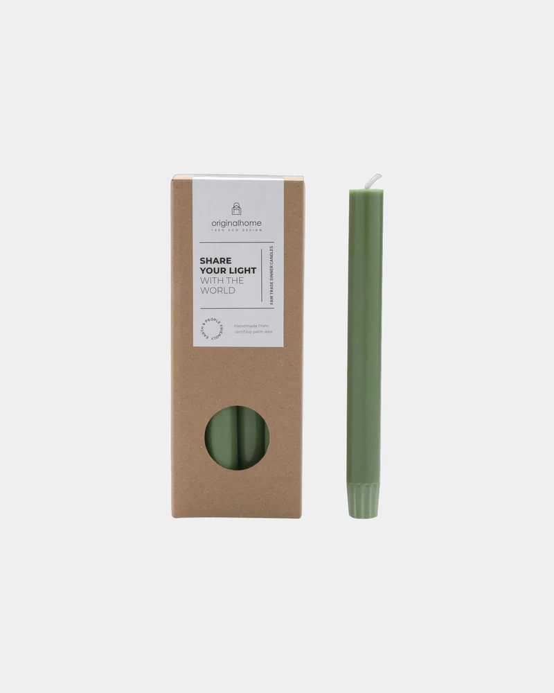 Set de velas naturales cera palmiste para personalizar