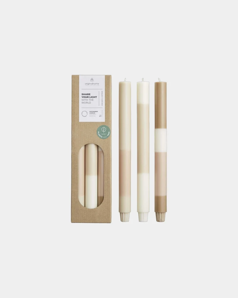 Velas efecto tiza cera vegetal lote de 4 para personalizar