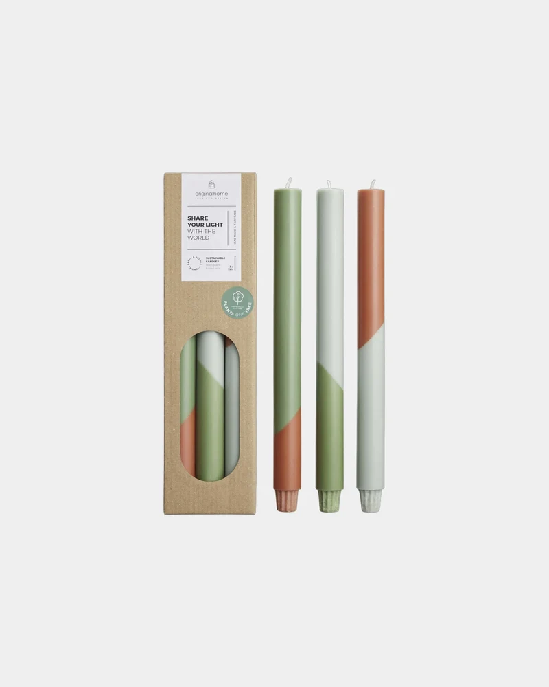 Velas de cera vegetal Eden set de 3 para personalizar