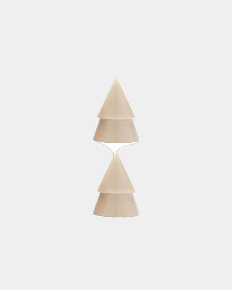 Vela natural en forma de árbol set de 2 para personalizar