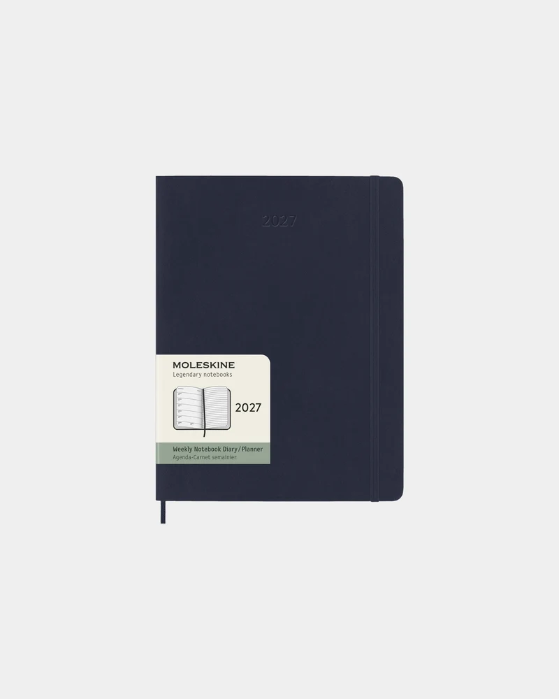 Agenda XL 12 meses Moleskine tapa blanda para personalizar