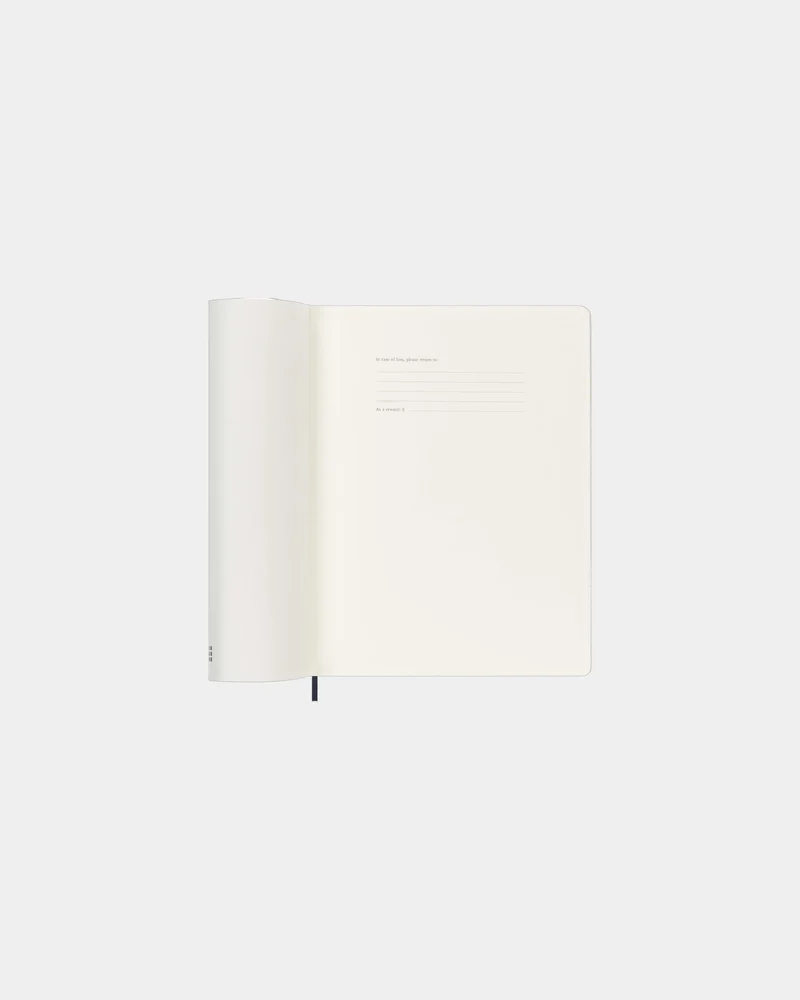 Agenda XL 12 meses Moleskine tapa blanda para personalizar