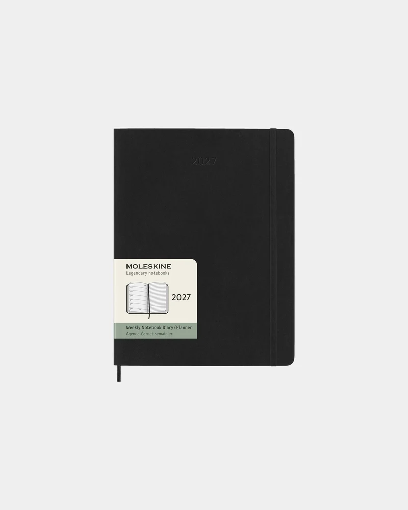 Agenda XL 12 meses Moleskine tapa blanda para personalizar