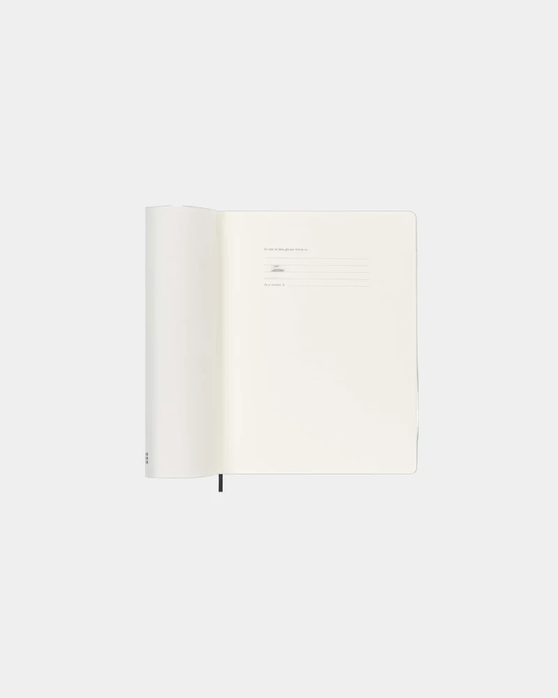 Agenda XL 12 meses Moleskine tapa blanda para personalizar