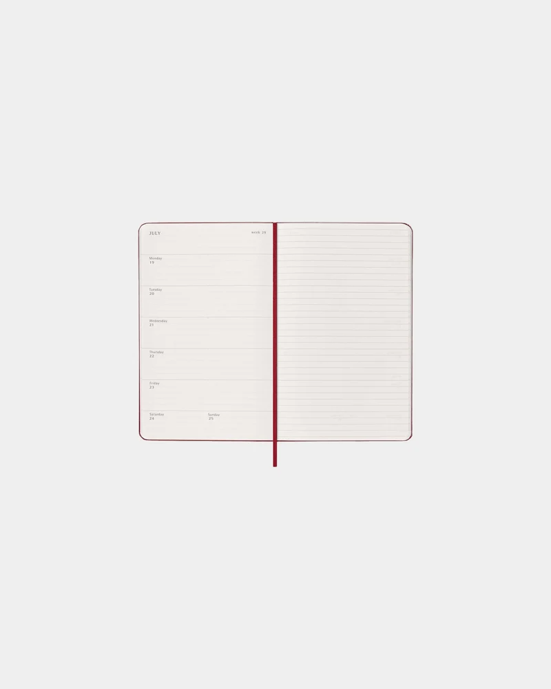 Agenda semanal Moleskine 12 meses para personalizar