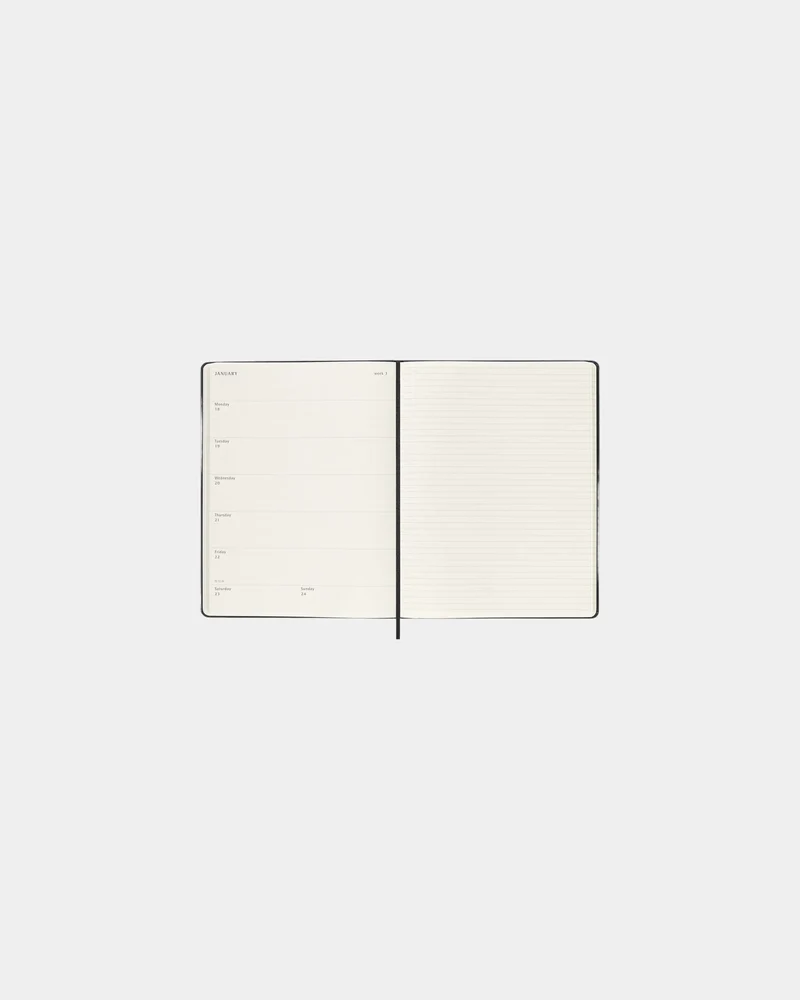 Agenda semanal XL 12 meses Moleskine para personalizar