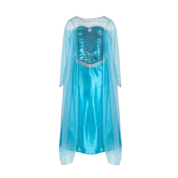 Vestido Reina de Hielo con Capa Talla 3-4 Años Great Pretenders