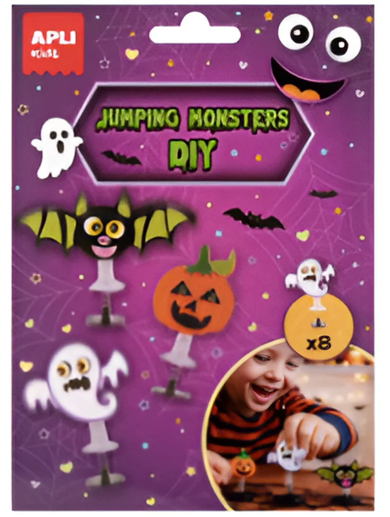 Kit Monstruos Saltarines Halloween - Apli