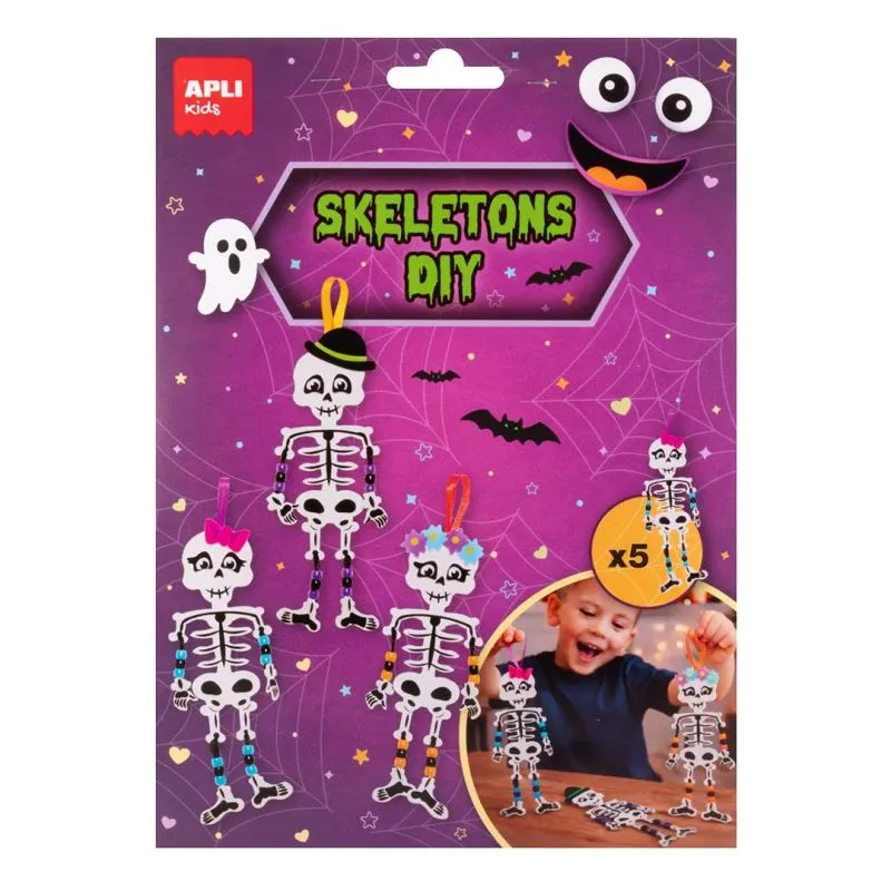 Kit para hacer Esqueletos Halloween - Apli