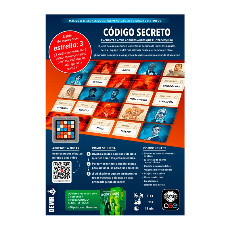 Código Secreto - Juego Competitivo - Devir