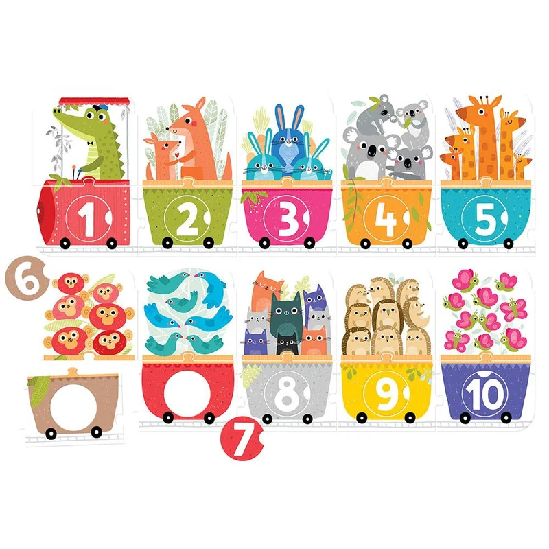 Puzzle El tren de los números 30 pzs