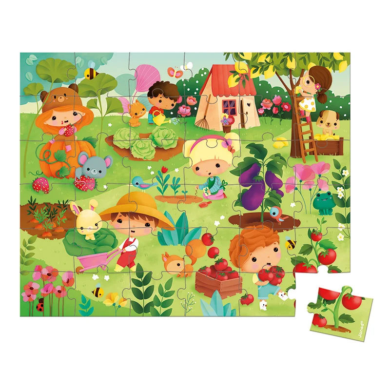Puzzle el Huerto: 36 piezas - Janod