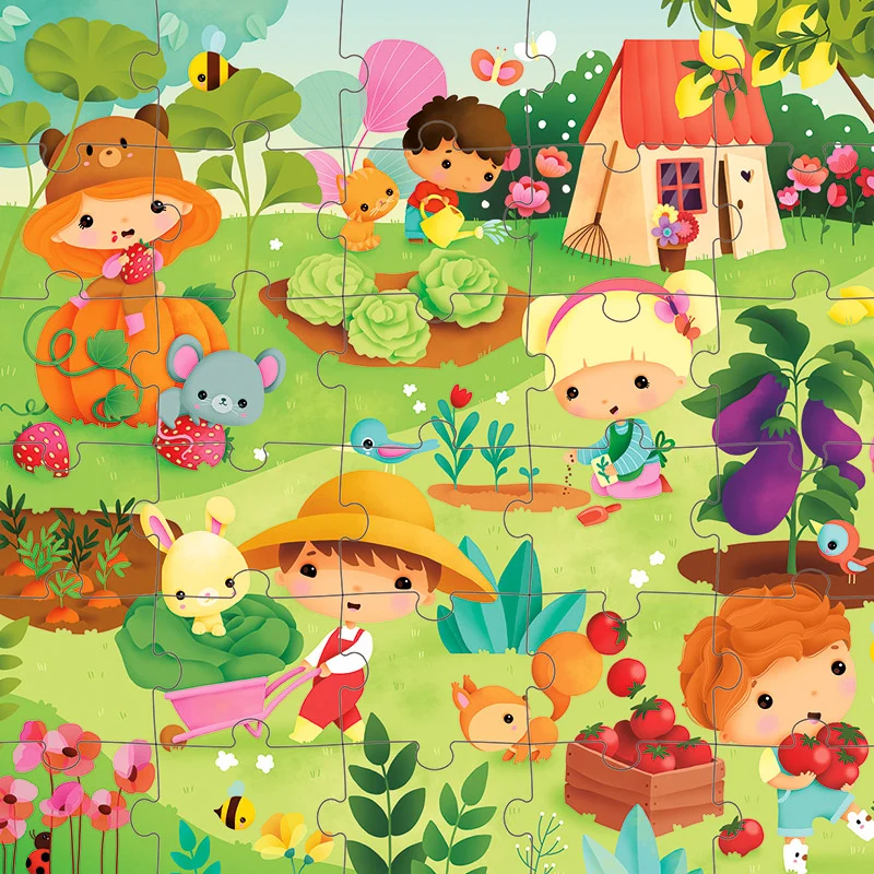 Puzzle el Huerto: 36 piezas - Janod
