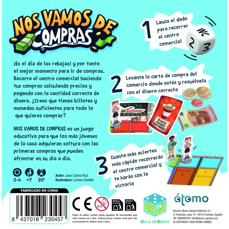 Nos Vamos de compras - Juego de Mesa - Átomo