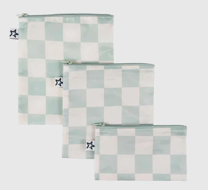 Pack 3 Bolsas Snack Sage Checkers