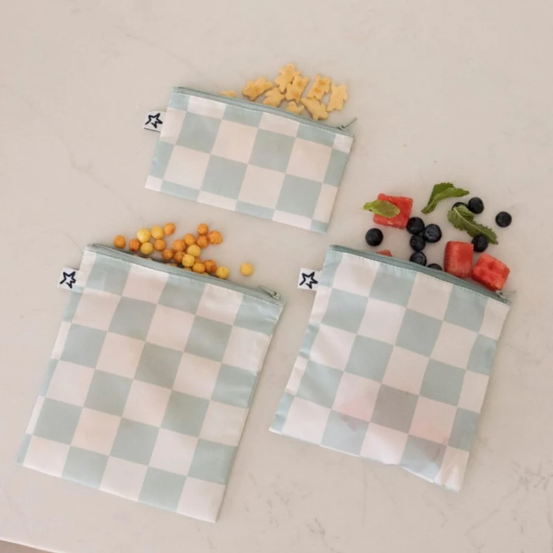 Pack 3 Bolsas Snack Sage Checkers