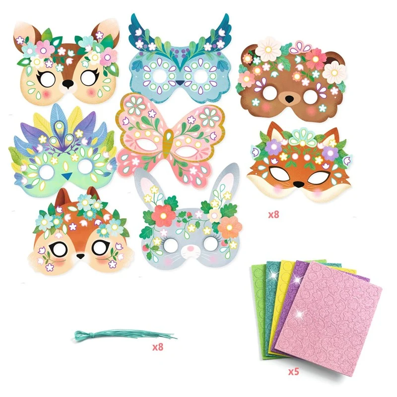 DIY Máscaras Animales del bosque - Djeco