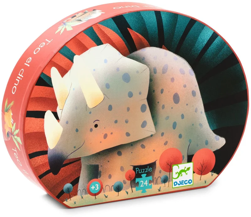 Puzzle - Teo el dinosaurio - 24 pzs. - Djeco