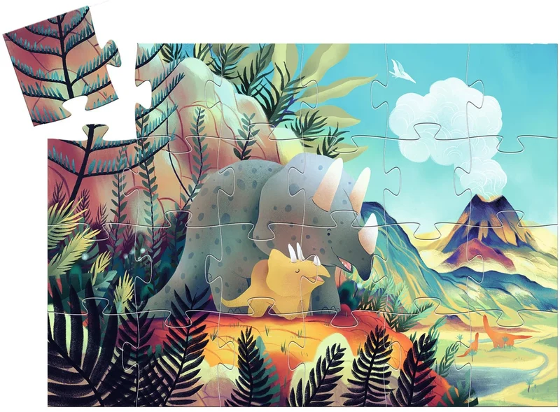 Puzzle - Teo el dinosaurio - 24 pzs. - Djeco