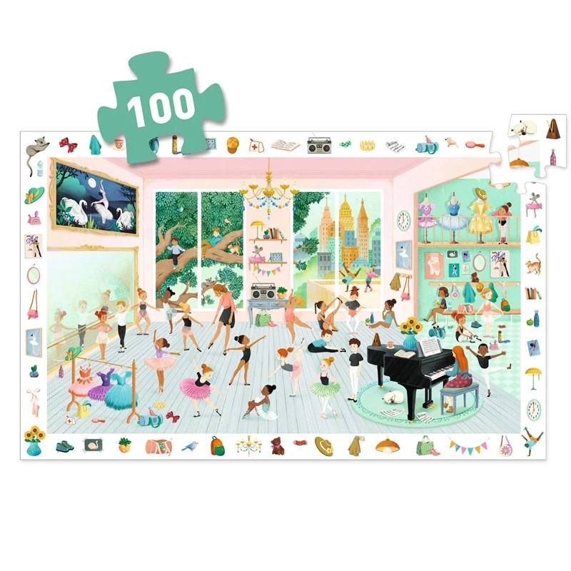 Puzzle Observación: La Escuela de Baile - 100 pzs. - Djeco