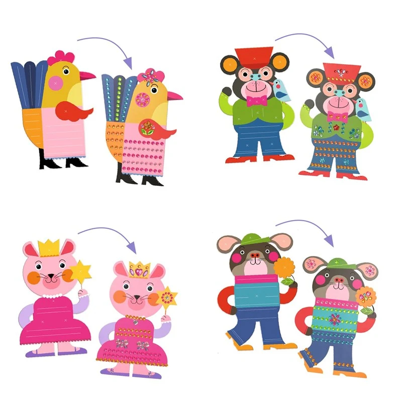 Crear con pegatinas Resplandescientes - Djeco