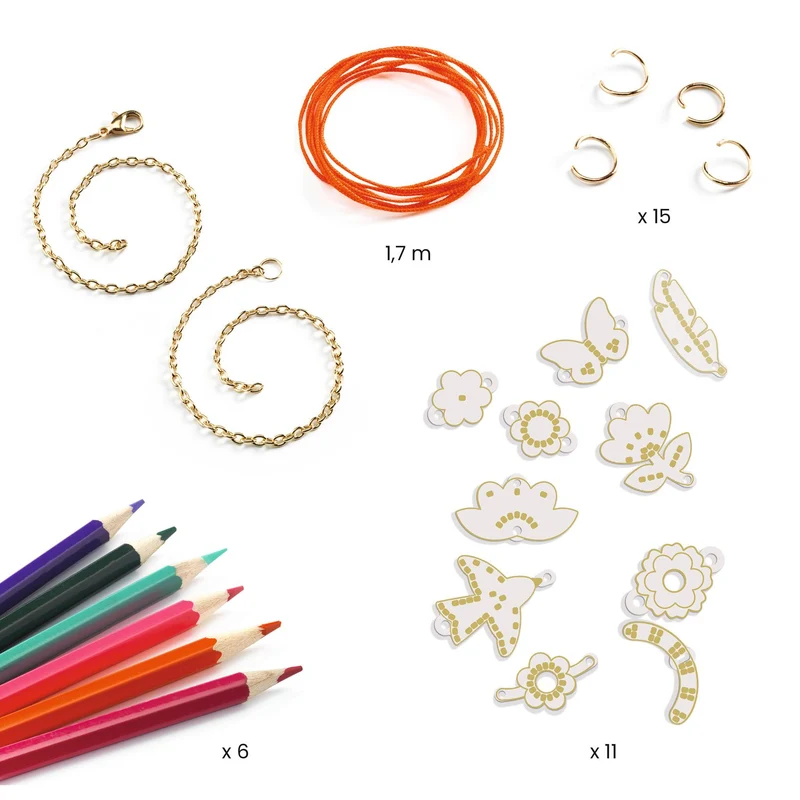 DIY Joyería Plumas y Lotos - Djeco
