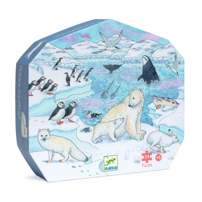 Puzzle silueta suavidad polar - Djeco