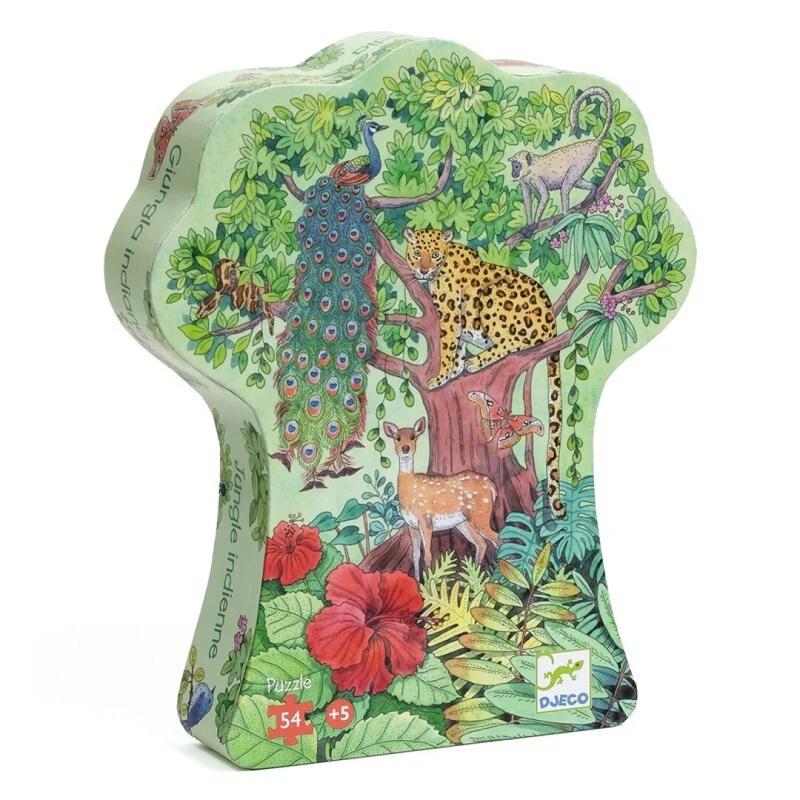 Puzzle silueta Jungla India - Djeco