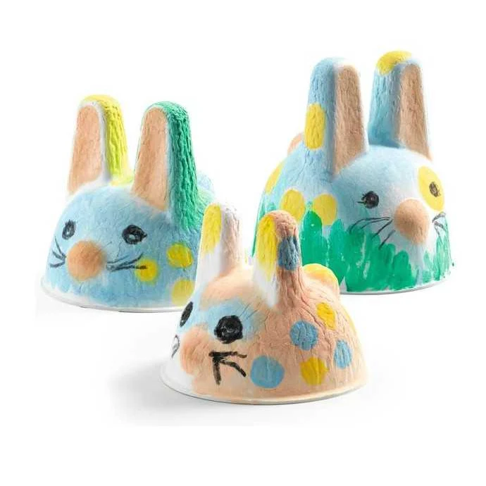 Pintura a dedos: Trio de conejo - Djeco