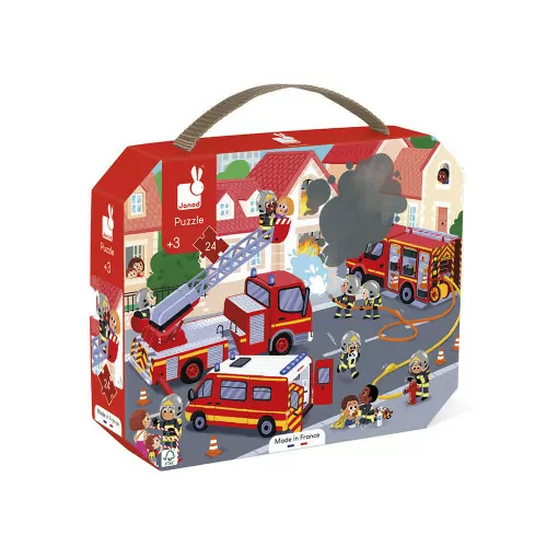 Janod - Puzle Bomberos - 24 piezas