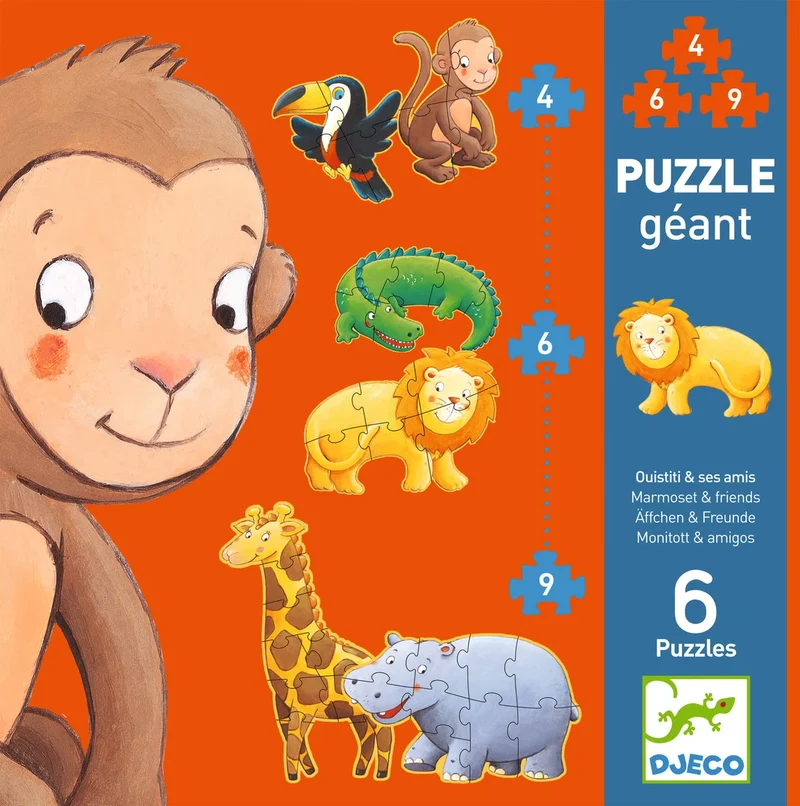 Puzzle Evolutivo: Ouistiti y sus amigos - Djeco