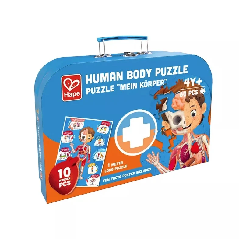 Maletín Puzzle Cuerpo Humano - Hape