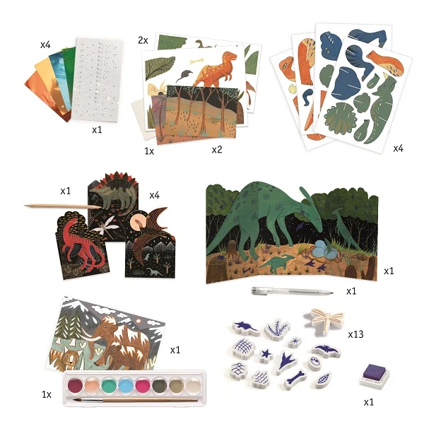 Cofre Multiactividades: El mundo de los Dinosaurios - Djeco