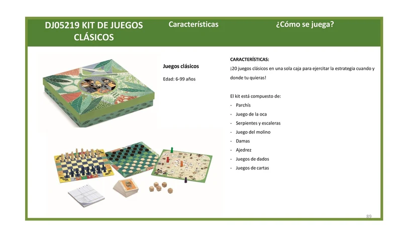 Juegos clásicos: 20 juegos - Djeco