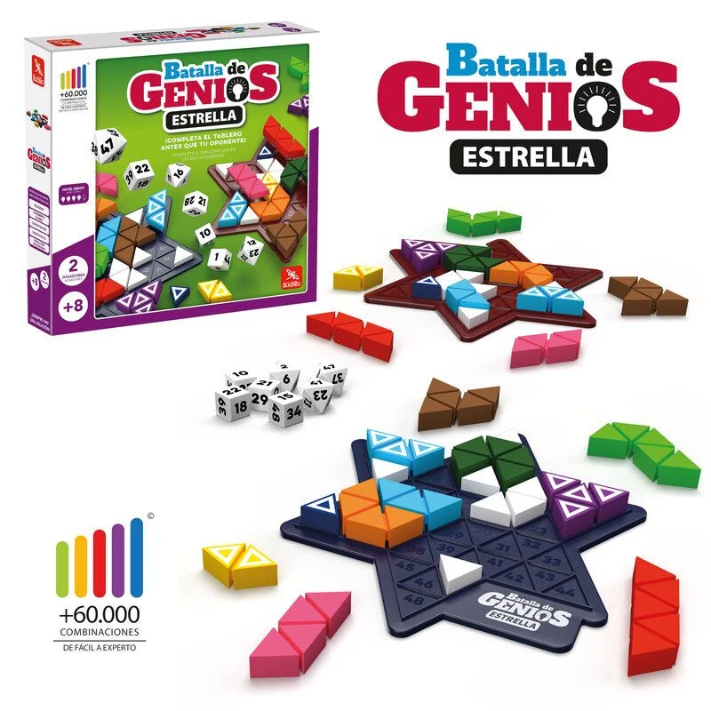 Batalla de genios ESTRELLAS - Juego de lógica, planificación y visión espacial