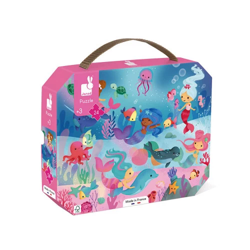 Puzzle Sirenas: 24 piezas - Janod