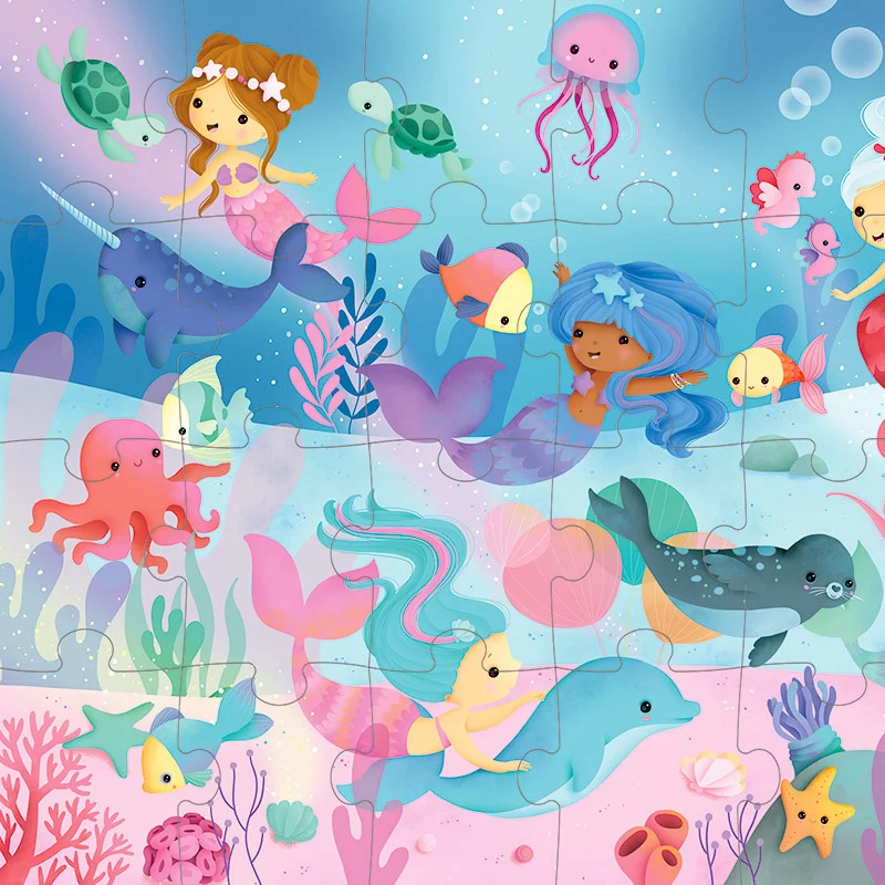 Puzzle Sirenas: 24 piezas - Janod