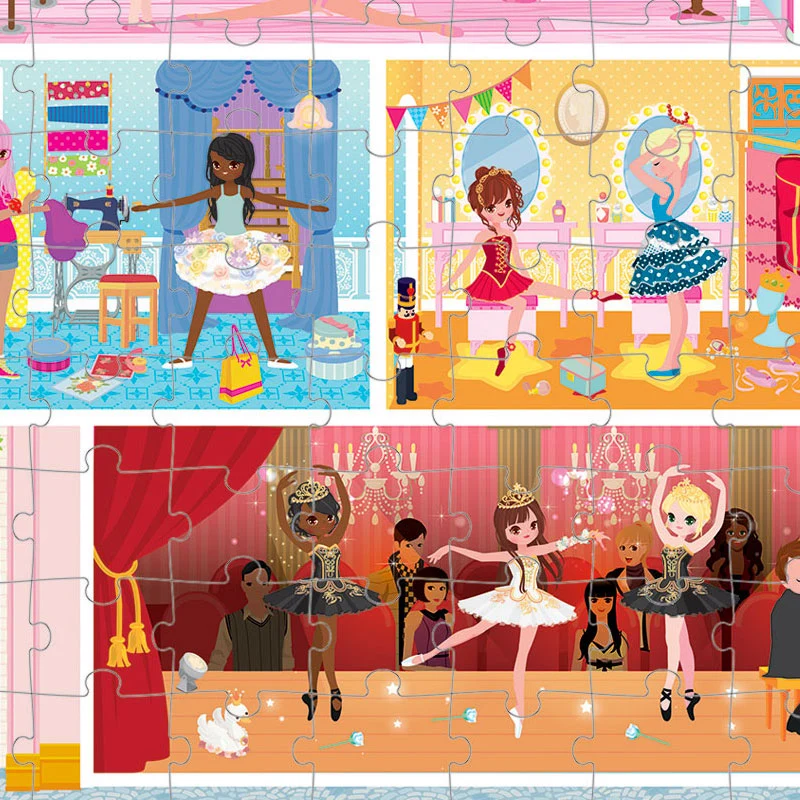 Puzzle Academia de danza: 100 piezas - Janod