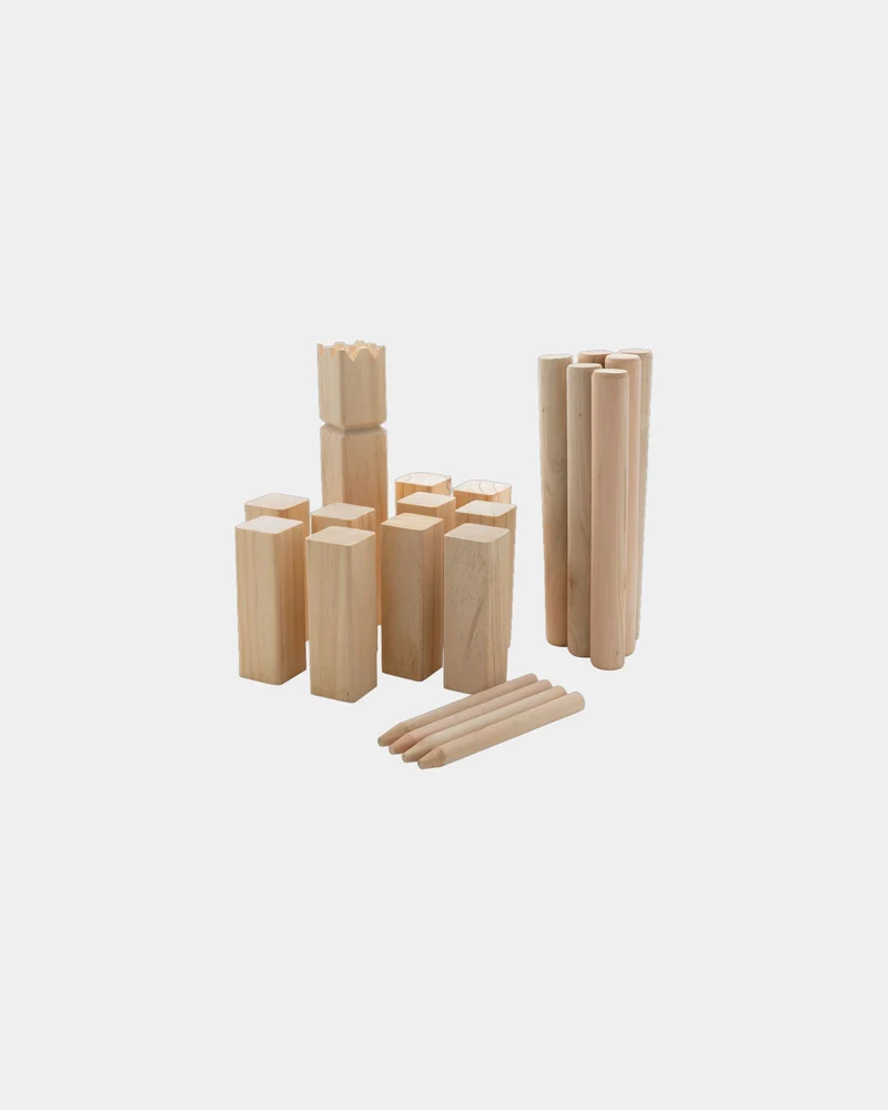 Juego de Kubb de madera de pino para personalizar