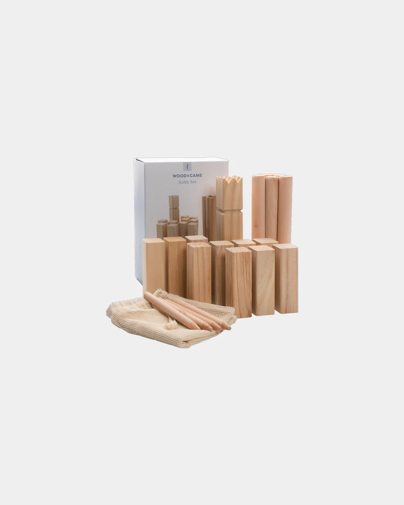 Juego de Kubb de madera de pino para personalizar