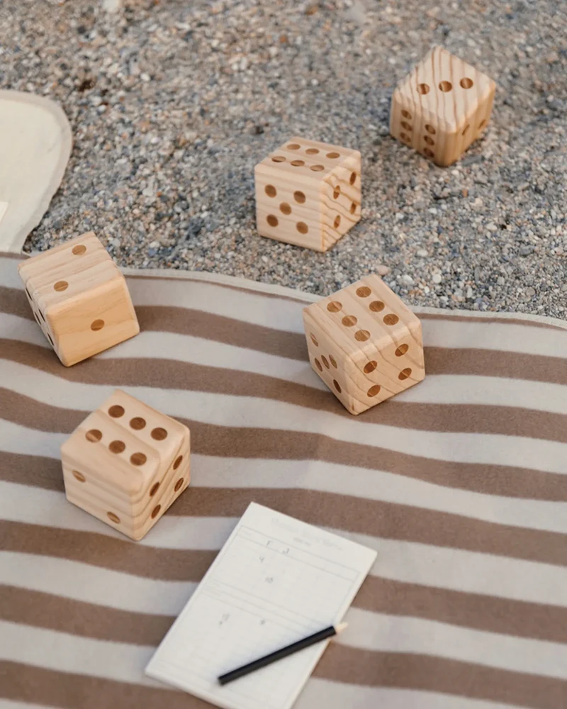 Juego de dados madera FSC Vinga para personalizar