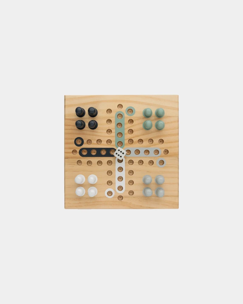 Juego de ludo de madera FSC para personalizar