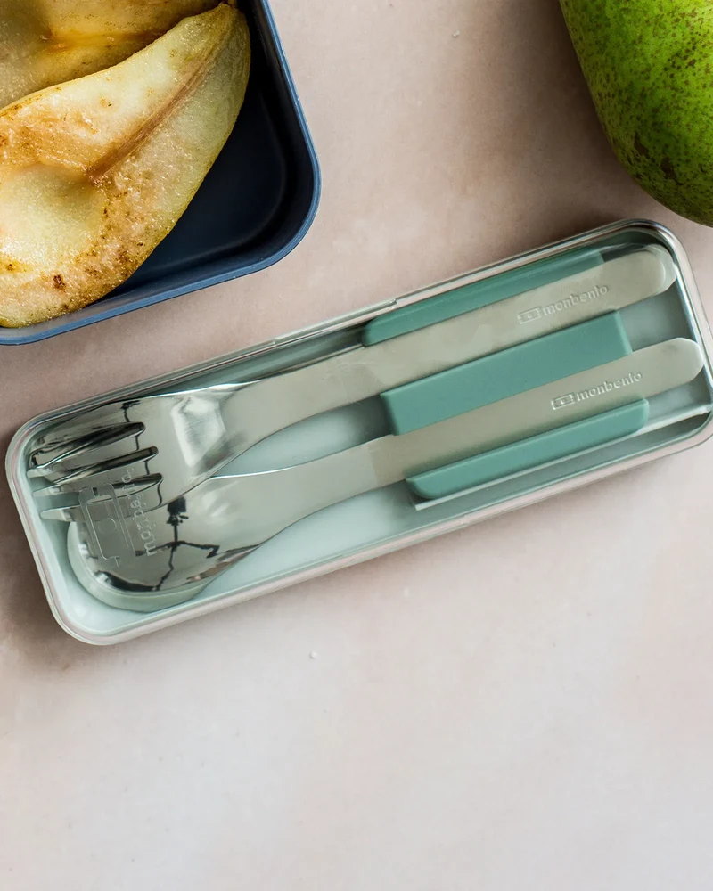 Set de cubiertos acero Monbento Slim Box para personalizar