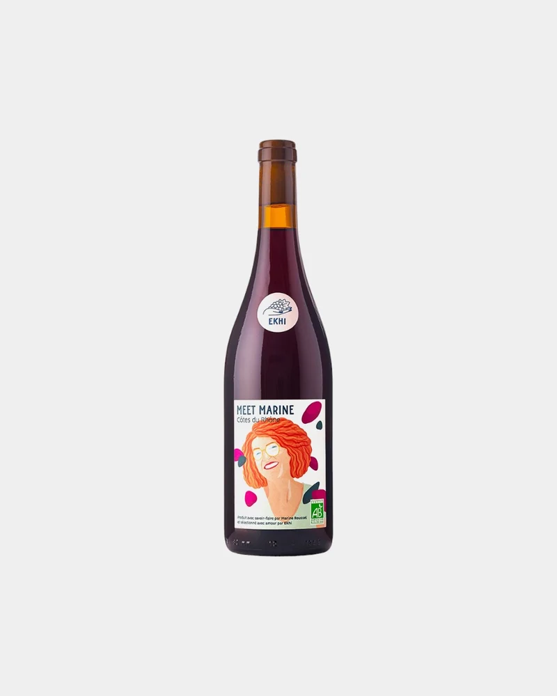 Botella de vino tinto - Côtes du Rhône para personalizar