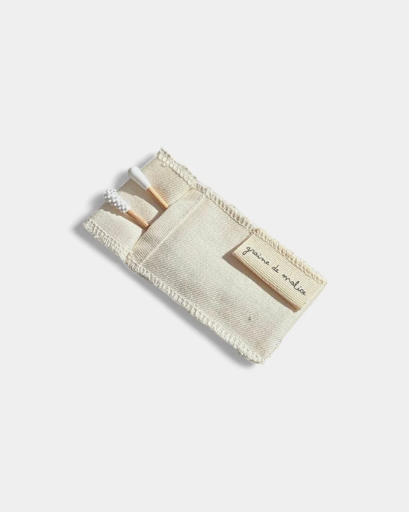 Estuche de belleza de algodón ecológico para personalizar