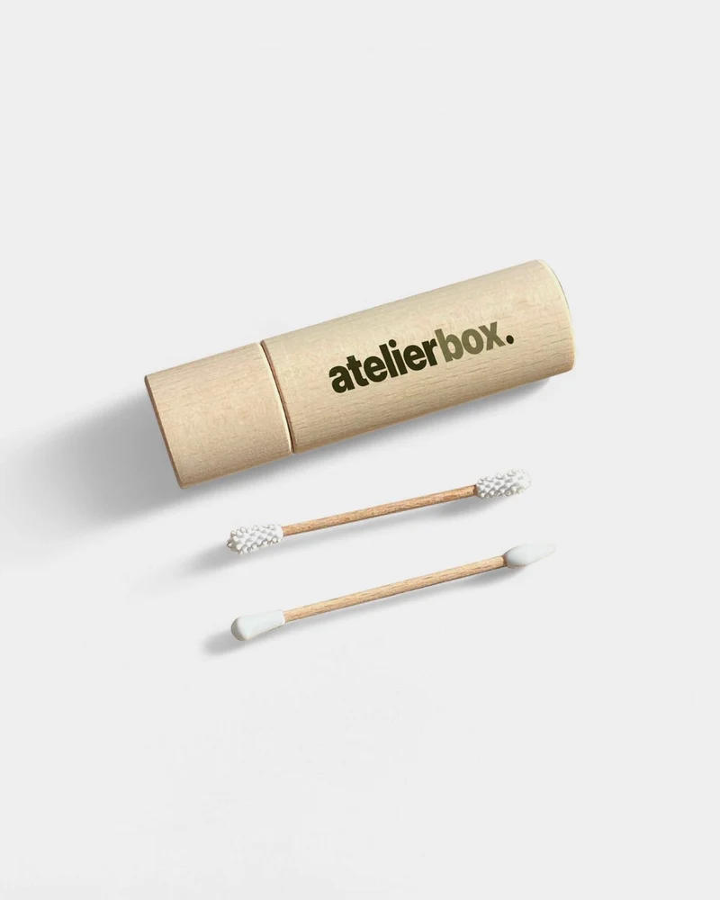 Dúo de bastoncillo y aplicador de belleza reutilizables para personalizar